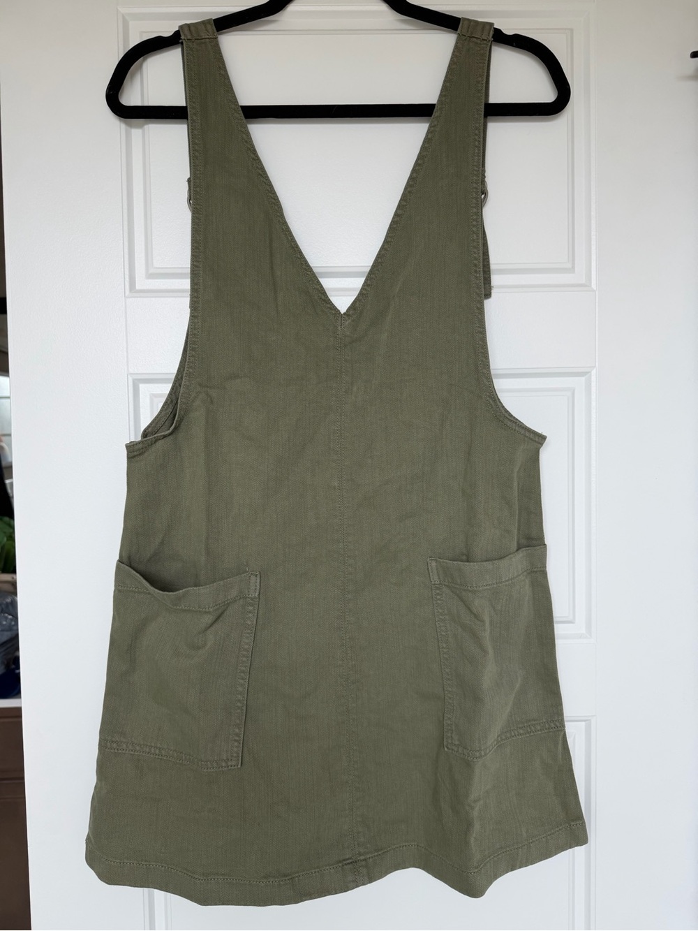 NWT Aerie Denim Skirtall in Olive Color
